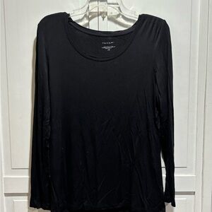 Tahari Black Long Sleeve Top‎